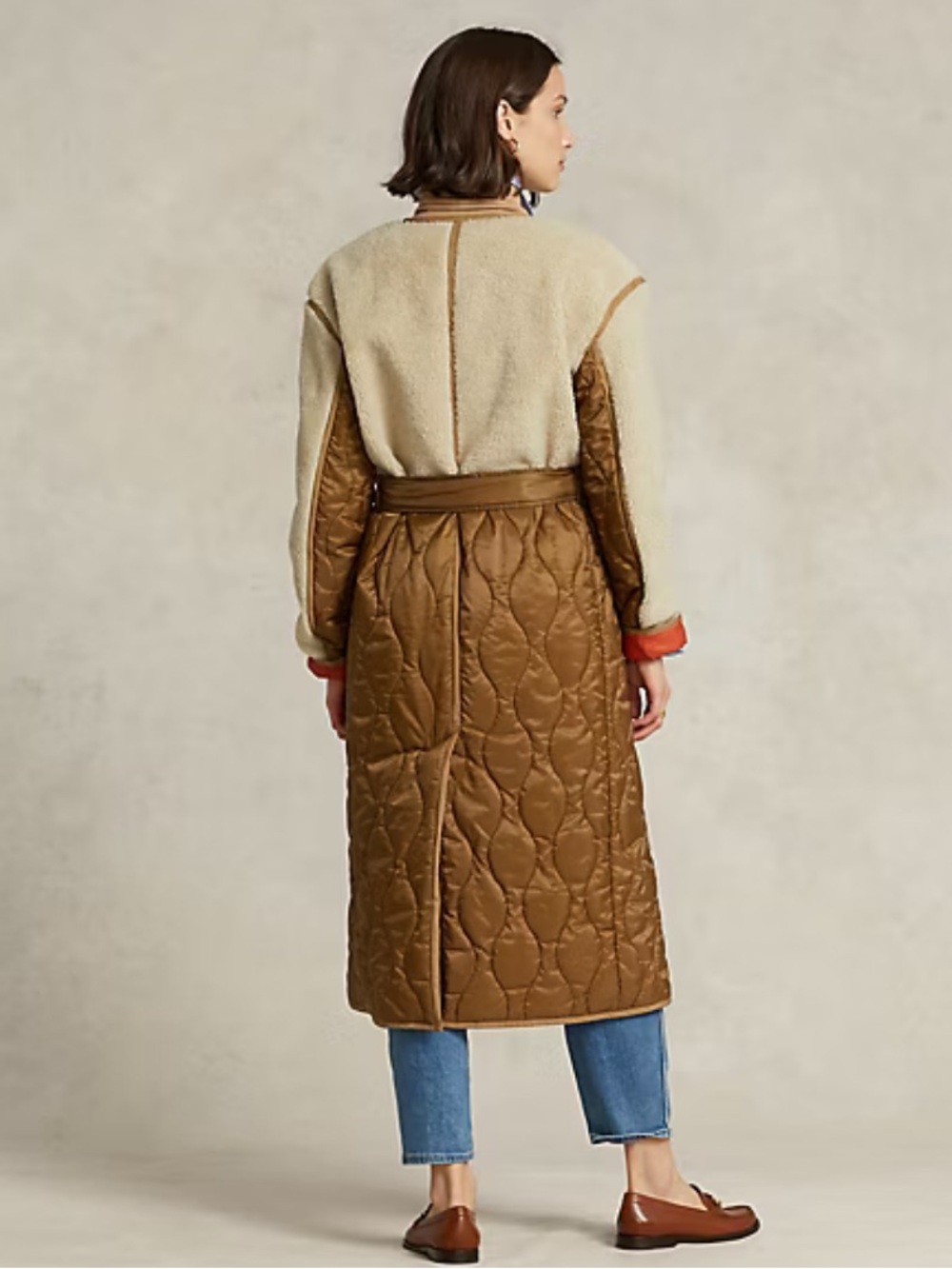 Polo Ralph Lauren Water-Repellent Belted Hybrid Liber Coat - Picture 4 of 16